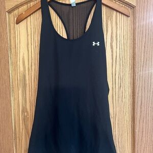 Under Armour Black Fitted Racerback Tank Top